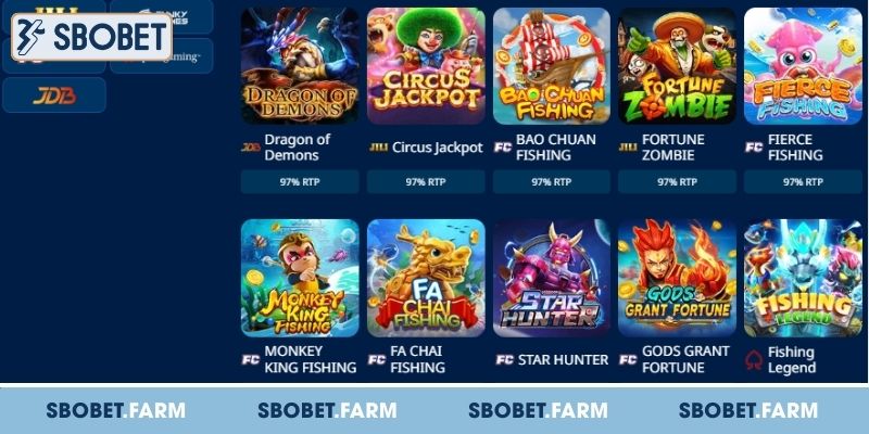 Cập nhật NPH bắn cá nổi tiếng SBOBET cung cấp