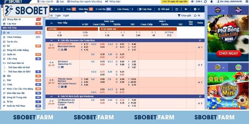 Hướng dẫn tham gia cá cược thể thao SBOBET chi tiết